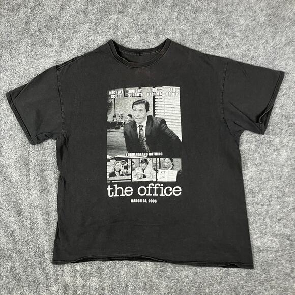 The Office T-Shirt Mens Large Black Michael Scott Graphic Tee NBC Comedy Show - Picture 2 of 7